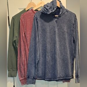 Lucky Brand Long Sleeve Shirt Men, Large, Set Of 3